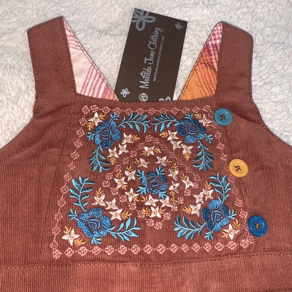 NWT Matilda Jane Kimberly Micro Cord Overall 6-12M - Picture 6 of 9